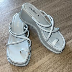 Light blue summer sandal
